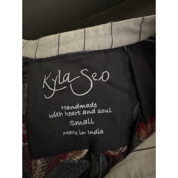 Kyla Sero Women S Handmade Tunic Limited Embroidered peasant Aztec cottage - Picture 14 of 15